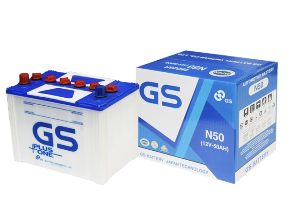 Ắc quy GS N50 R/L  (12V, 50Ah)