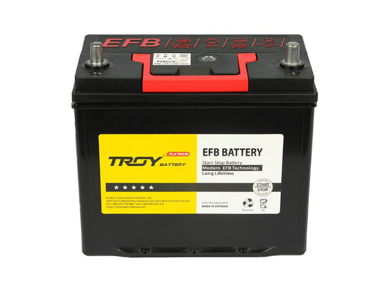 Ắc quy Troy EFB N55/65B24L (12V, 52Ah)