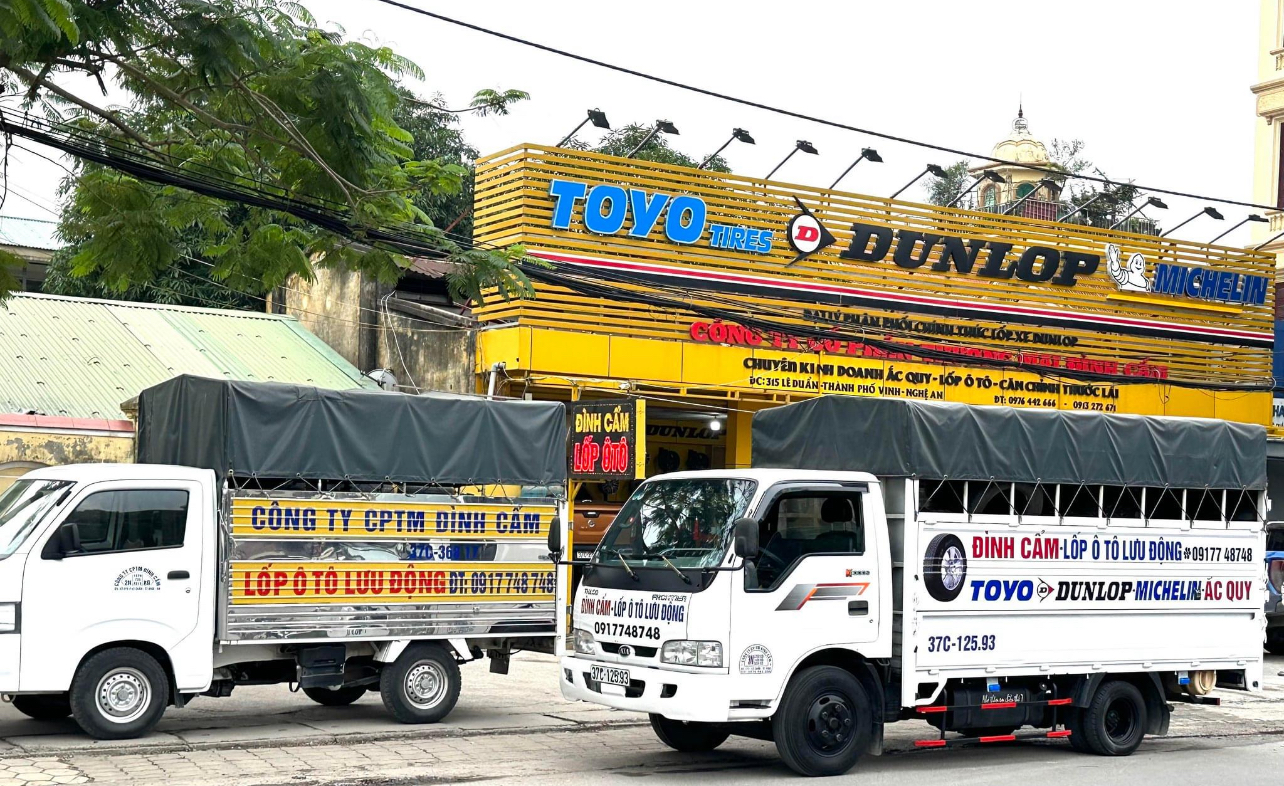 Công ty cổ phần thương mại Đình Cẩm - Lốp ô tô thành phố Vinh, Nghệ An