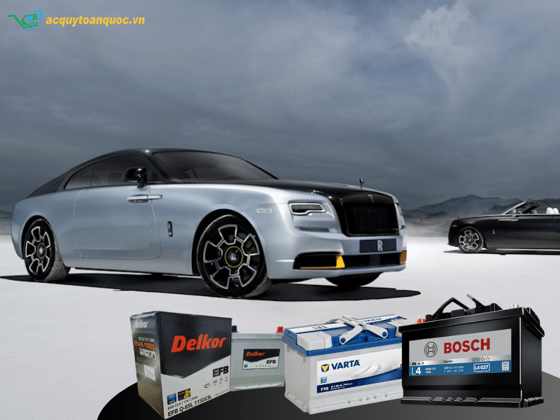 Thay ắc quy xe Rolls - Royce chính hãng 