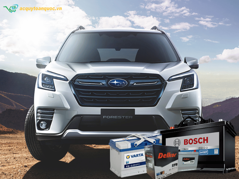 Thay bình ắc quy xe Subaru Forester, Impreza, Outback chính hãng 