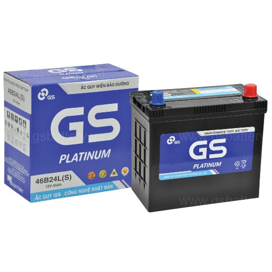 Ắc quy GS MF 46B24LS (12V, 45Ah)