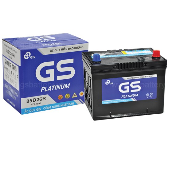 Ắc quy GS MF 85D26R (12V, 75Ah)